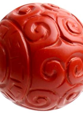 心斋堂天然高含量朱砂回纹珠项链