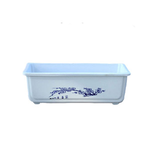 长方形塑料树脂仿陶瓷花盆小大号水培水仙铜钱草睡莲无孔花盆清仓