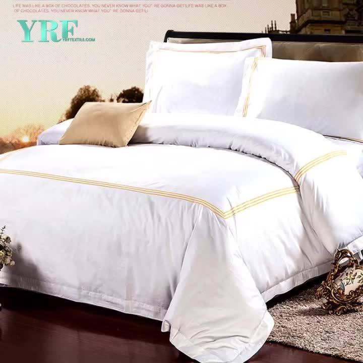 Polycotton Royal Hotel White Duvet Cover Bed Sheet Single Double Queen