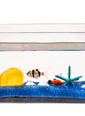 金鱼缸长方形办公桌水族箱网红