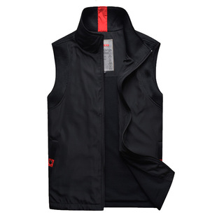 马甲男薄款户外潮流休闲男士马夹背心春秋男式潮无袖坎肩软壳外套