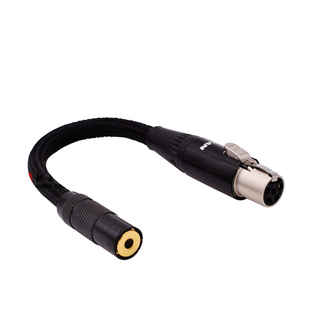 艾利和KANN CUBE五5芯MINI转2RCA双莲花双卡侬连接功放XLR音频线