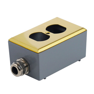 美国 原产 COOPER 纯铜盖板 面板 底盒 美标插座用 送束线环全新