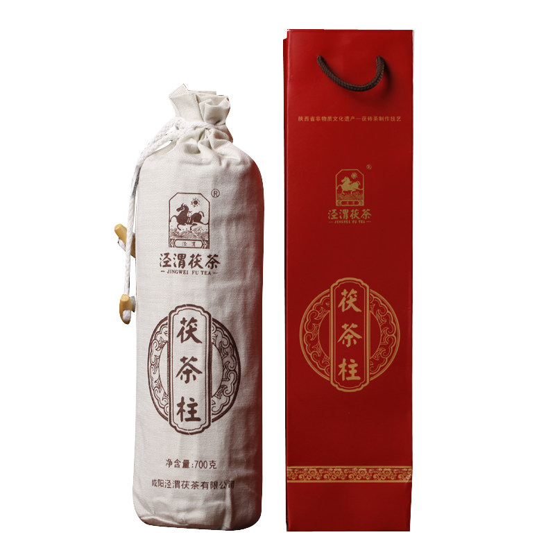 福财驻泾渭茯茶旗舰黑茶老茶