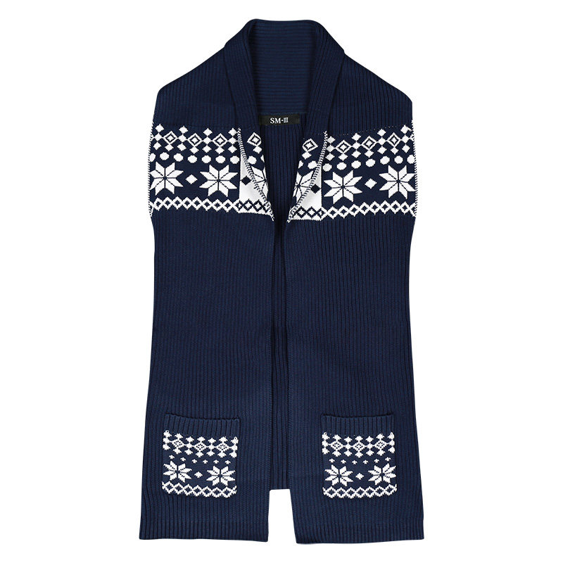 春装男士毛衣男开衫休闲针织衫男线衣厚款翻领外套纯棉毛背心男装