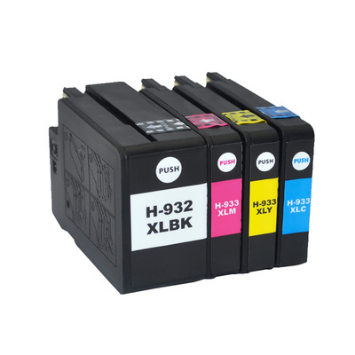 适用HP932 933xl 7510 6100 6600 6700打印机墨盒四色大容量 喷墨