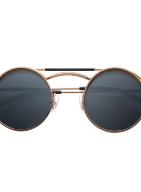 日本MATSUDA纯钛手工圆框太阳镜