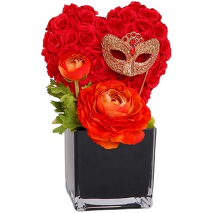 晶华造花新品仿真花艺桌面小花艺摆件原创设计创意小盆花桌面花艺