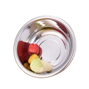 不锈钢盆洗澡盆洗脸盆和面盆加厚加深圆形洗衣大盆洗菜盆超大盆子