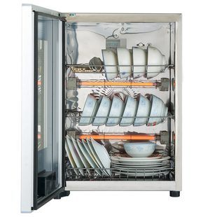 家用小型迷你消毒柜碗柜高温壁挂式消毒柜餐具触摸钢化玻璃50升