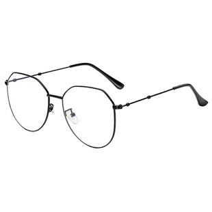 圆脸大框男无镜片眼镜框女装饰金边个性超轻潮流全框韩版金丝可配