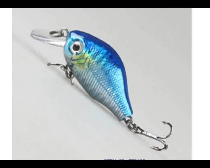 60mm / 8g Abs Hard Plastic Crank Fishing Lure Bait With 3d Eyes Mold