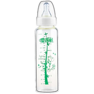 爱得利0-6-12正品防胀气玻璃奶瓶