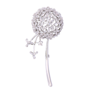 韩蒲公英珍珠胸针胡歌同款别针扣胸花毛衣西装女丝巾扣披肩扣百搭