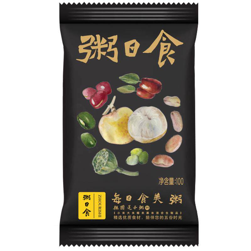 粥日食| 桂圆莲子粥 五谷杂粮杂粮组合/膳食混合谷