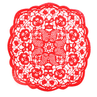 2026过年窗花中国风特色手工蔚县剪纸福字多款客厅装饰画学生出国