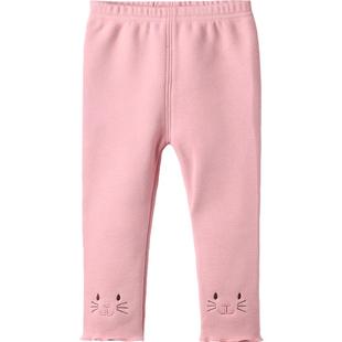 女宝宝秋冬加绒打底裤外穿一三四岁儿童裤子加厚女童小童春秋长裤