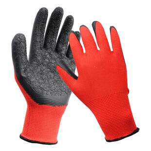 手套劳保耐磨工作防滑女胶皮防水加厚浸胶工业建筑男干活工地夏季