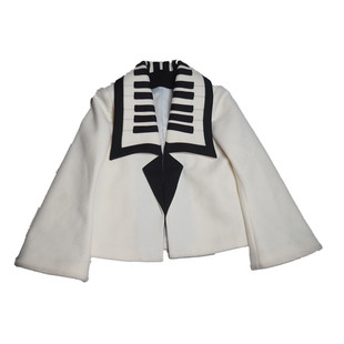 YGPRW 钢琴曲-前奏 复古暗黑日系甜美秋冬季短款呢大衣外套女