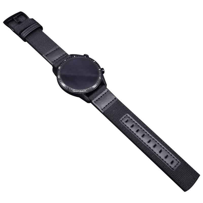 适用华为手表gt7表带watch5吉普gt6帆布5尼龙编织watch4pro智能watch 3运动手表链gt4配件32e精钢表扣