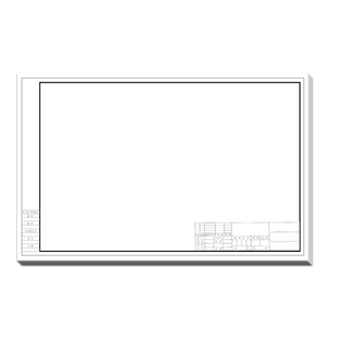 A1A2A3A4绘图纸工程机械建筑工图纸园林设计带框制图纸土木工程有框画图纸学生加厚2号图纸制图纸a3绘图纸