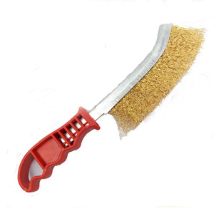 钢刷文玩钢丝刷工业除锈清洁抛光长柄刷不锈钢钢丝刀刷烧烤钢丝刷