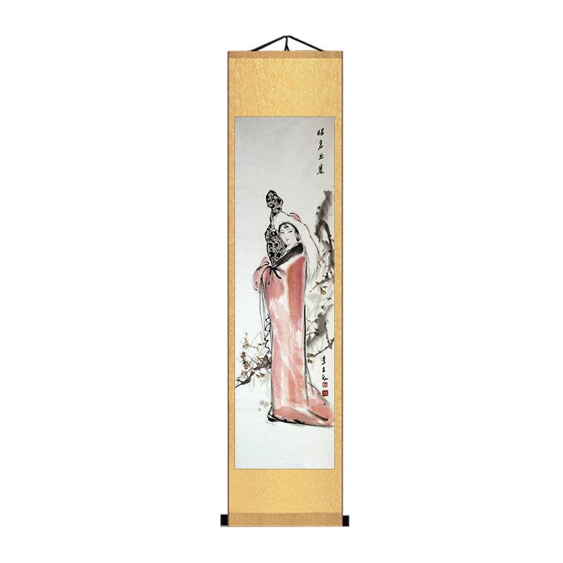 中国古代四大美女人物挂画西施王国画