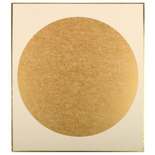 日本进口金潜卡纸泥金硬卡圆形宣纸扇面银潜镜片小楷书法国画工笔