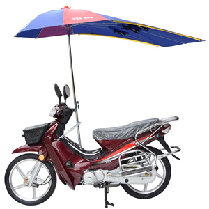 弯梁摩托车雨伞遮阳伞加长加厚遮雨防晒雨棚支架双层助力车遮阳挡