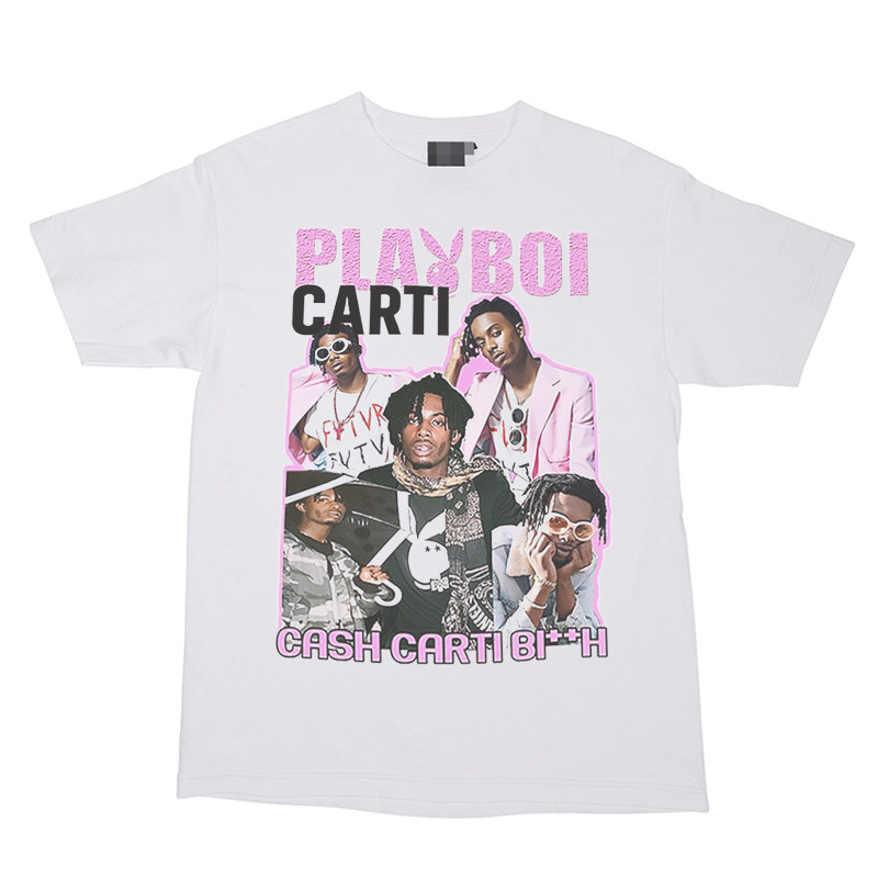 你的男孩 Playboi Carti Hiphop Vintage Tee 说唱嘻哈人像T恤11