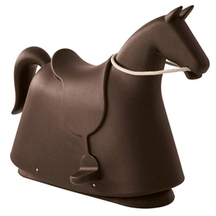 北欧设计师家具 me too rocky小马摇椅玻璃钢儿童动物创意玩具凳