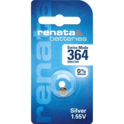 Renata 364 纽扣电池SR621SW石英表手表电子1.55V瑞士适用于CK DW