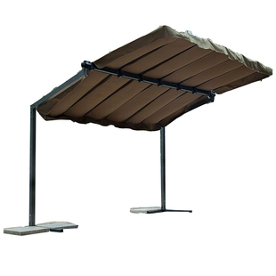 侧立式凉棚户外休闲遮阳篷庭院楼顶花园庭院遮阴篷轿车电动车车棚