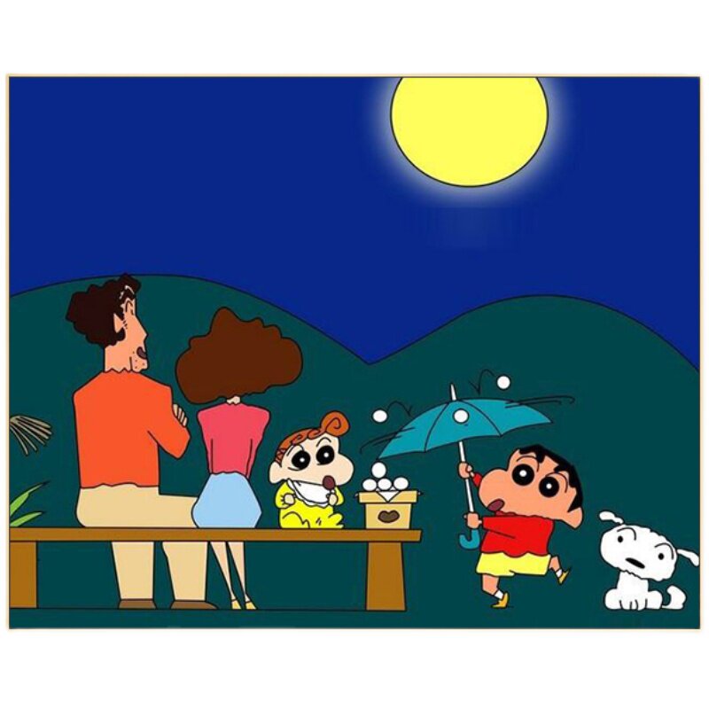 品都野原新之助墙壁diy数字油画