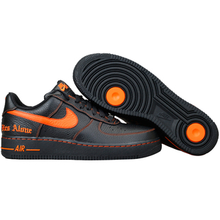 北卡大学 Nike X VLONE AF1 Low 陈冠希 AF1黑橙联名 AA5360-001