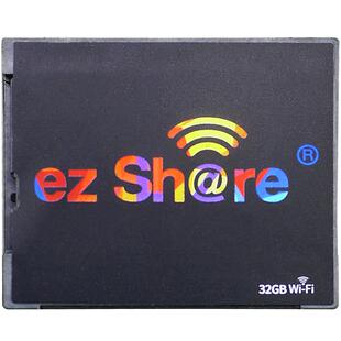 易享派wifi CF卡128G内存卡适用于佳能5D2 7D 5D3存储卡128G单反相机D700高速无线带wifi的CF卡