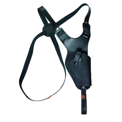 通用腋下枪套头层牛皮单肩背带特工便衣隐形92G改快拔套G17 18 P1