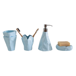 陶瓷卫浴五件套骨瓷杯情侣杯刷牙杯漱口杯套件洗漱套装浴室用品