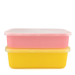 日式一次性餐盒长方形彩色1000加厚便当盒外卖打包盒750高档饭盒