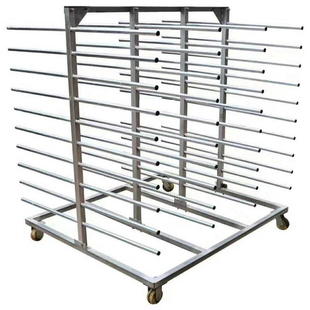 多层吸塑烤漆橱衣柜门板凉胶架子仓储置物货架放料推车喷漆干燥台