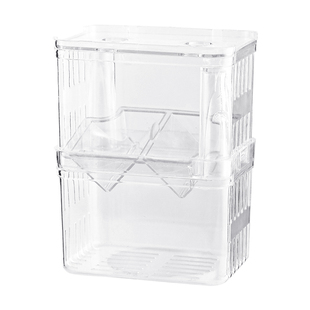 鱼缸孔雀鱼繁殖盒小热带鱼苗孵化盒彩霞凤尾斗鱼隔离盒孔雀鱼产房