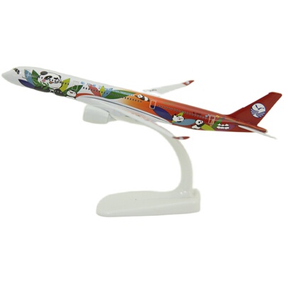 带轮可拆实心合金飞机模型空客