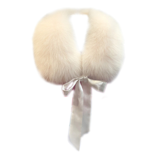 真皮草狐狸毛围脖毛领子皮草围巾短款韩版秋冬季女士大衣毛领保暖