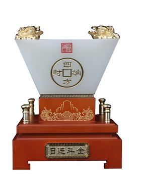 四方纳财开业贺礼家居办公桌摆件