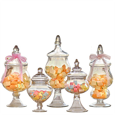 包邮特价欧式玻璃糖果婚庆摆件