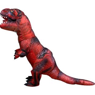 万圣节搞笑搞怪服装成人恐龙霸王龙坐骑玩具裤子儿童充气恐龙衣服