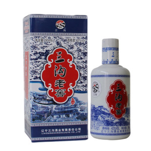 三沟白酒 三沟老窖青花45度450mLX6瓶整箱浓香型纯粮酿造礼品白酒