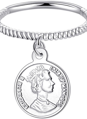 女王风钱币韩版夜店酒吧食指戒子