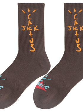 球鞋定制AJ1倒钩AF1鬼脸DunkSB高帮AJ6腰果花TS厂牌男女中筒袜子