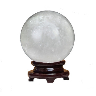 厂家直销 天然白水晶球摆件 白色水晶球摆件原石 家居客厅聚宝盆